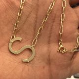 Letter Necklace – Paperclip Chain