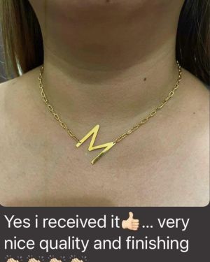 Letter Necklace – Paperclip Chain