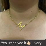 Letter Necklace – Paperclip Chain