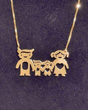 Family Necklace – Box Type Chain