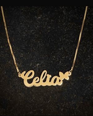 Name Necklace – Box Type Chain