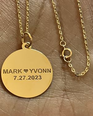 Engrave Round – Cable Chain