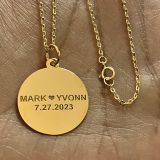 Engrave Round – Cable Chain