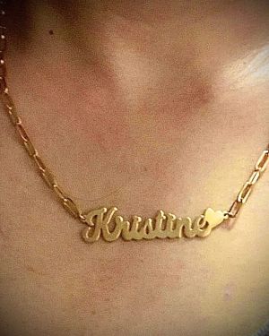 Name Necklace – Paperclip Chain