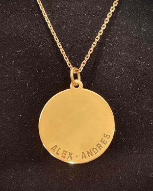 Engrave Round – Cable Chain