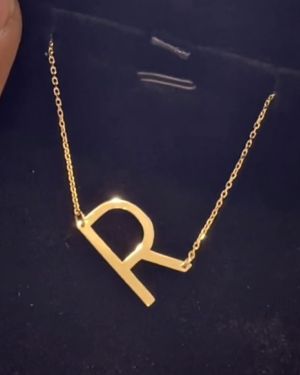Letter Necklace – Cable Chain