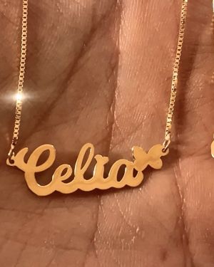 Name Necklace – Box Type Chain