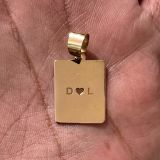 Engrave Rectangle – Pendant