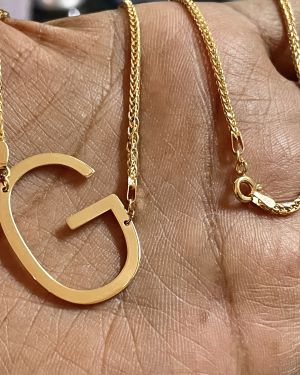 Letter Necklace – Franco Chain